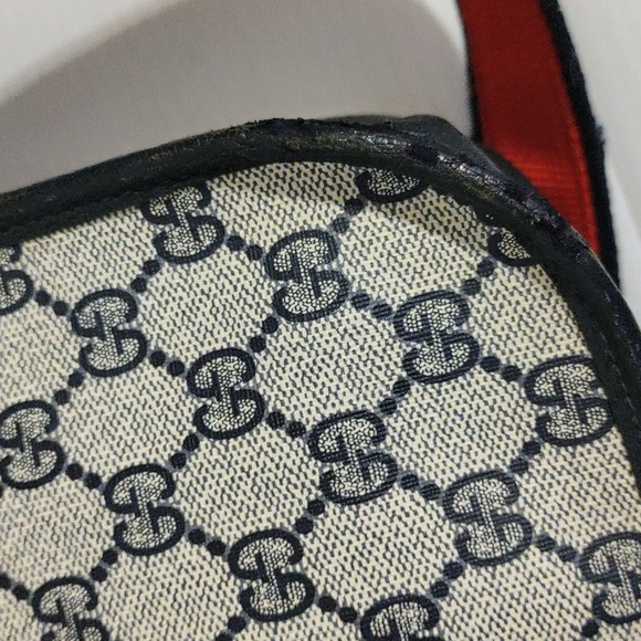 Gucci Blue Messenger Bag/Wallets Authentic Vintage - Picture 12 of 16